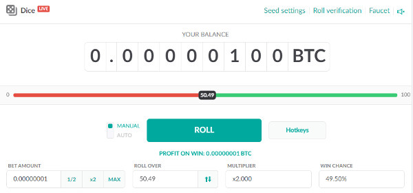 Onehash Dice Game
